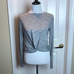 Athleta | Twist Front Sweatshirt, Gray, XS